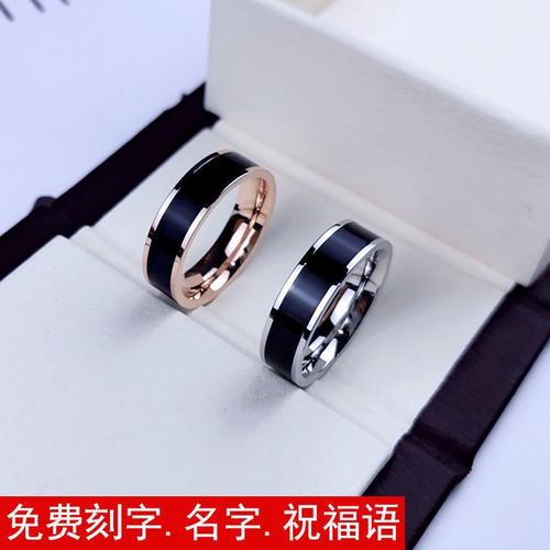 钛钢宽版戒指 刻在指尖的潮酷个性与情感宣言